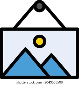 picture vector line colour icon