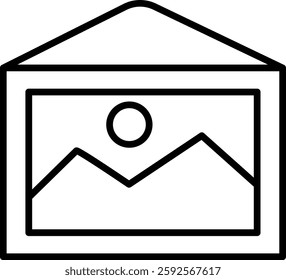 Picture Vector Line Icon Design