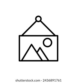 picture vector liner illustration on white background..eps