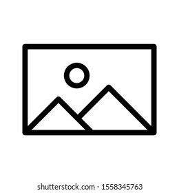 picture vector thin line icon 