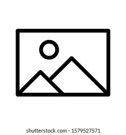 picture vector thin line icon 