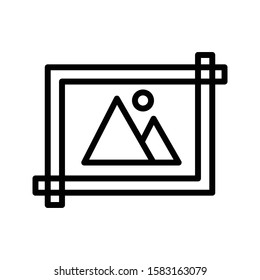 picture vector thin line icon