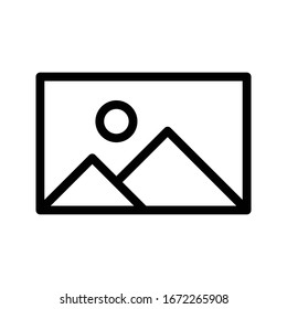 picture vector thin line icon 