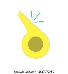 picture, vector whistle on a white background