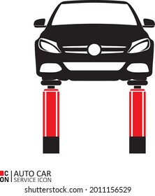 Picture of vehicle. Vector image of car service icon. Conception of automobiles.