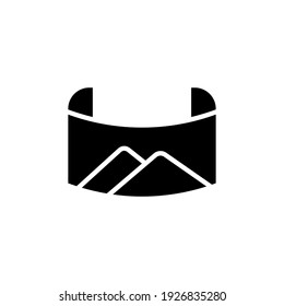 Picture virtual reality icon. simple illustration. mobile concept app line icon and web design. Editable stroke. Design template vector