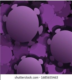 The picture of the virus  used for presentation or for other purposes
