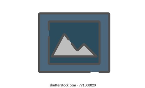 Picture wall  decoration vector illustration