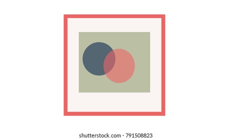 Picture wall  decoration vector illustration
