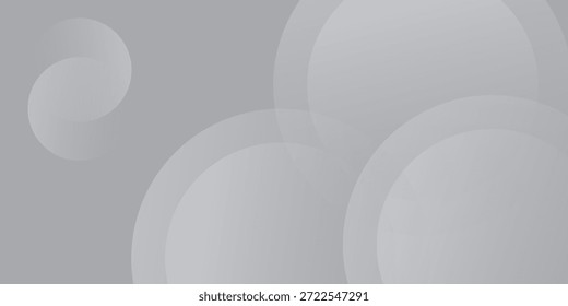 Imagen de fondo blanco con líneas de círculo gris. Concepto de tecnología de futuro digital abstracto gris