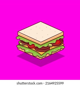 picture of white bread with vegetables and meat in it looks very delicious when eaten