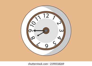 una imagen de un reloj de pared blanco que se ve