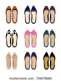 Picture of women's elegant shoes. Elegant dress shoes. Business style, office dress code.