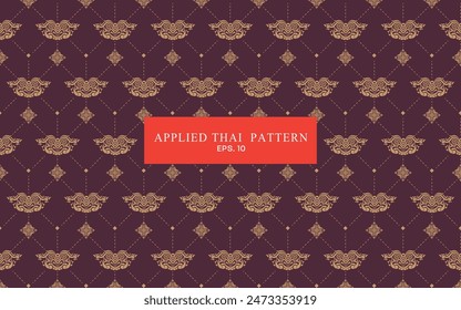 Pictures of applied Thai patterns.