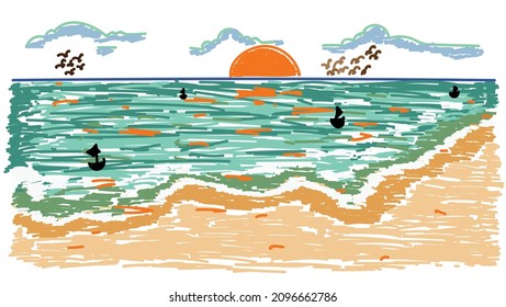 pictures of beach scenery at the end of 2021