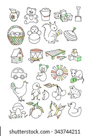 Pictures for educational notebooks