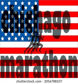 Pictures to enliven the festival of running in chichago. USA 