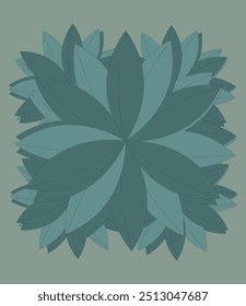 pictures of leaves. pictures of bushes.  vector illustration.