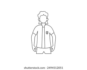 fotos de hombres en diferentes poses. Diseño plano de Vector de carácter.