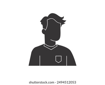fotos de hombres en diferentes poses. Diseño plano de Vector de carácter.