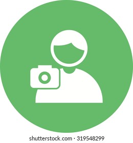 Pictures, photographer, camera icon vector image. Can also be used for activities. Suitable for use on web apps, mobile apps and print media.