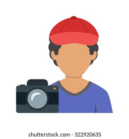 Pictures, photographer, camera icon vector image. Can also be used for activities. Suitable for use on web apps, mobile apps and print media.