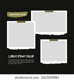 Pictures or photos frame collage abstract photo frames and digital photo wall template