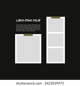 Pictures or photos frame collage abstract photo frames and digital photo wall template