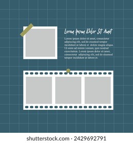 Pictures or photos frame collage abstract photo frames and digital photo wall template