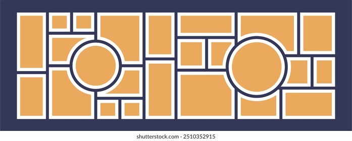 Pictures or photos frame collage abstract photo frames and digital photo wall template
