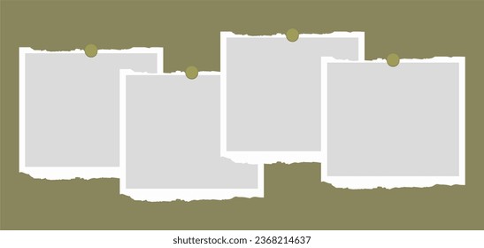 Pictures or photos frame collage. comics page grid layout abstract photo frames and digital photo wall template