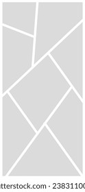 Pictures or photos frame collage. comics page grid layout abstract photo frames and digital photo wall template