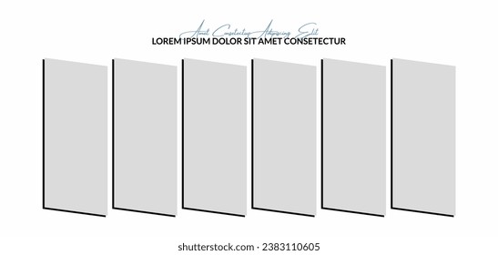 Pictures or photos frame collage. comics page grid layout abstract photo frames and digital photo wall template