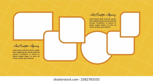 Pictures or photos frame collage layout abstract photo frames and digital photo wall template