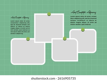 Pictures or photos frame collage layout abstract photo frames and digital photo wall template