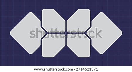 Pictures or photos frame collage layout abstract photo frames and digital photo wall template