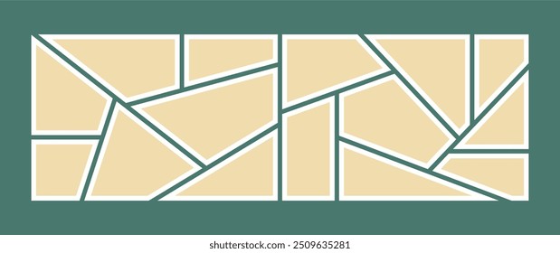 Pictures or photos frame collage, page grid layout abstract photo frames and digital photo wall template