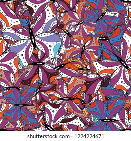 Pictures in purple, white and black colors. Beautiful butterfly vector pattern illustration design.