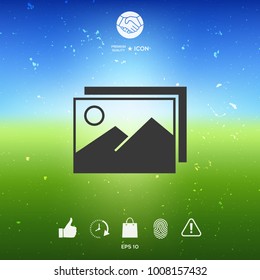 Pictures symbol icon