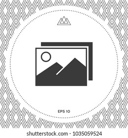Pictures symbol icon