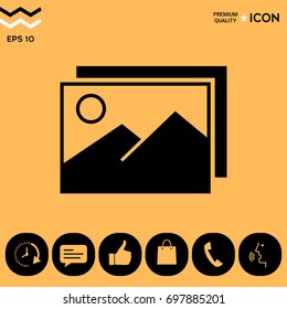 Pictures symbol icon