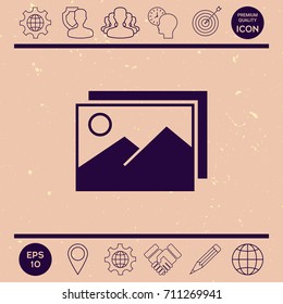 Pictures symbol icon