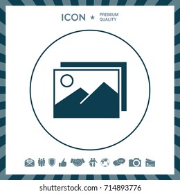 Pictures symbol icon