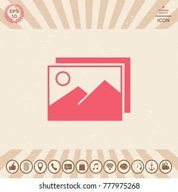 Pictures symbol icon