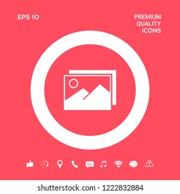 Pictures symbol icon. Graphic elements for your design