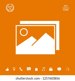 Pictures symbol icon. Graphic elements for your design