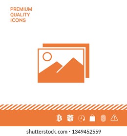 Pictures symbol icon. Graphic elements for your design