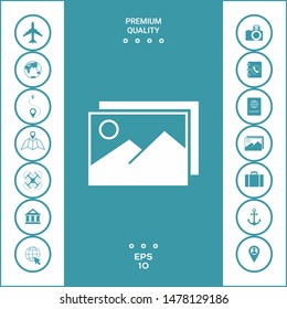 Pictures symbol icon. Graphic elements for your design