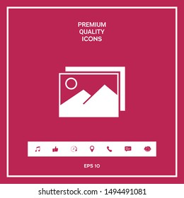 Pictures symbol icon. Graphic elements for your design