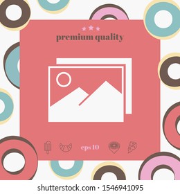 Pictures symbol icon. Graphic elements for your design